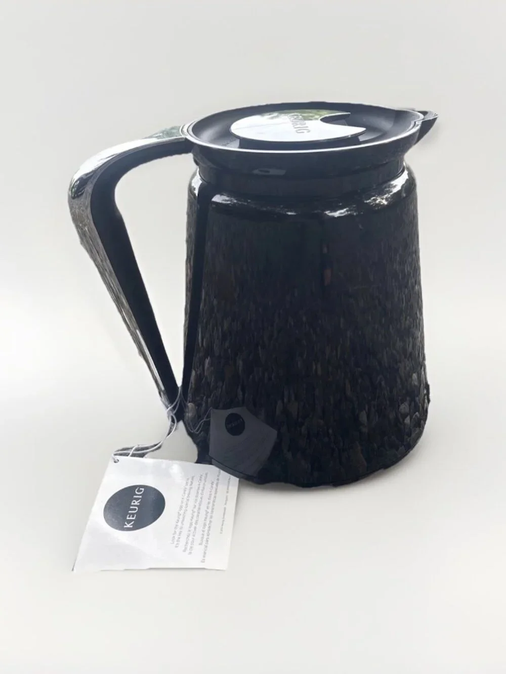 Keurig Hot 2.0 Coffee Pot / Pitcher / Carafe 32 oz (4 cups) Black & Chrome